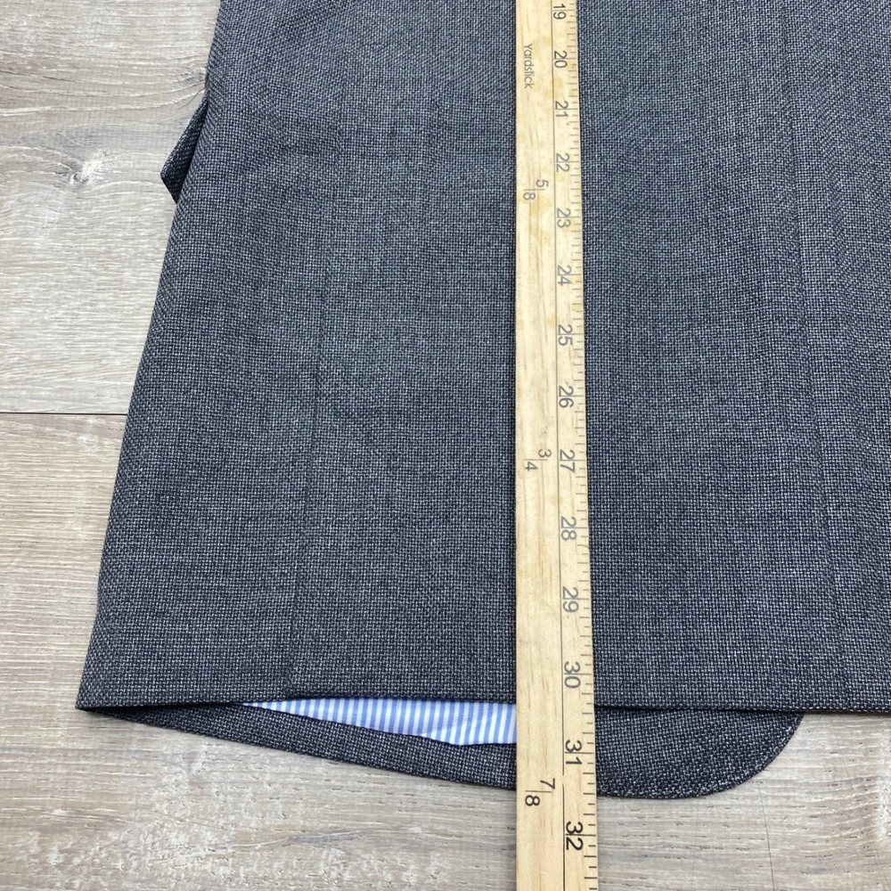 Brooks Brothers Blazer Regent Mens 42R Grey Reda Wool Sport Coat Hopsack Jacket - Picture 9 of 13